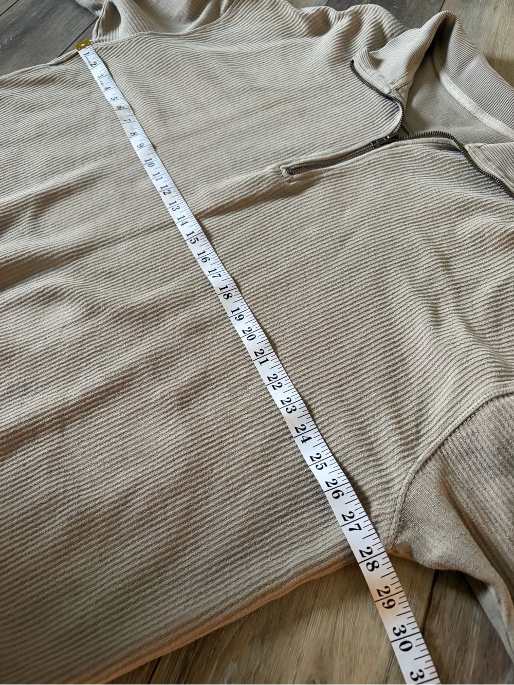Aerie Oversized Ribbed Quarter-Zip Pullover - Picture 6 of 7